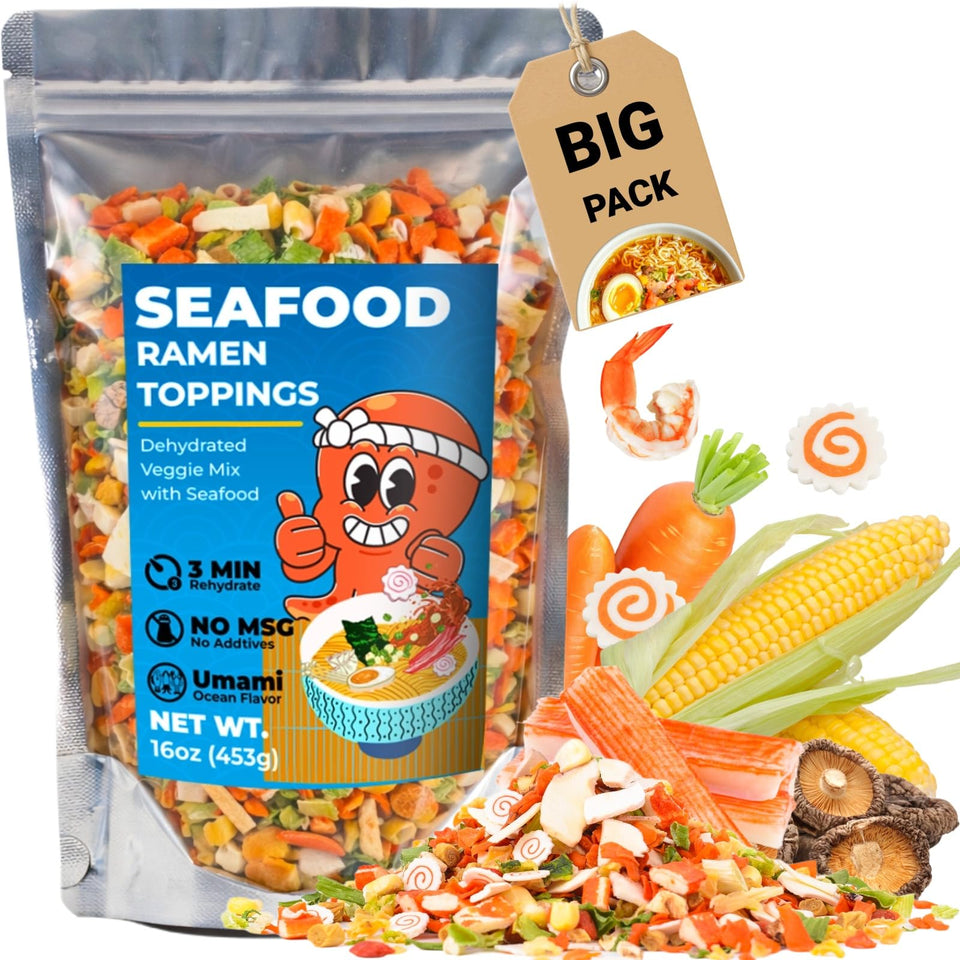 Nahasahr ramen toppings seafood veggies 16oz add quick, flavorful ramen at home