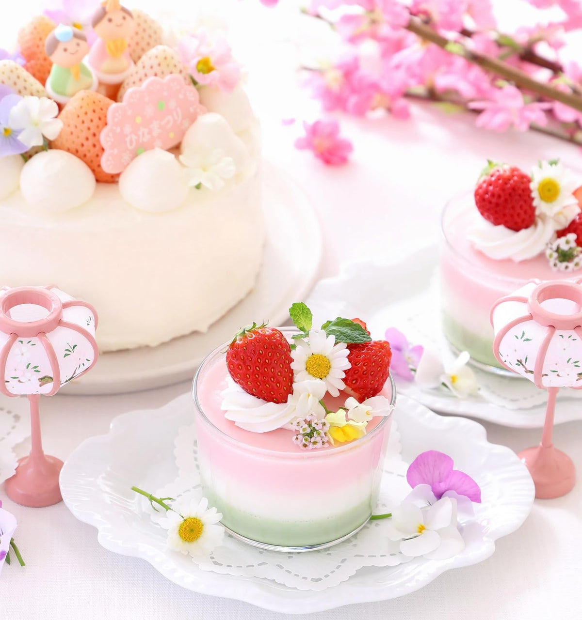 Nahasahr Sakura Powder macarons with soft pink tint