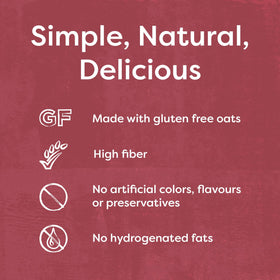 Ingredient label on Nairn's GF stem ginger grahams shows no artificial colors