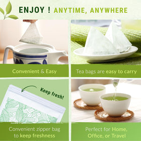 NAKANE TEA INC. PLA plant-based bags support eco-friendly brewing.