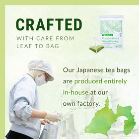 NAKANE TEA INC. unbleached and dye-free bags provide a clean brewing experience.