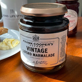 Nakato Frank Coopers Oxford marmalade peels close-up highlights thick Seville peel for hearty texture.