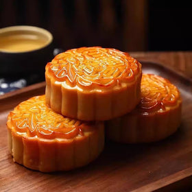 Nakazawa Mooncakes individually packaged, keeps freshness for variety tasting.