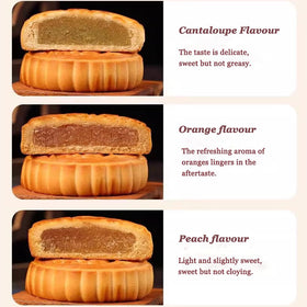 Nakazawa Mooncakes orange flavour, bright note to share with friends.