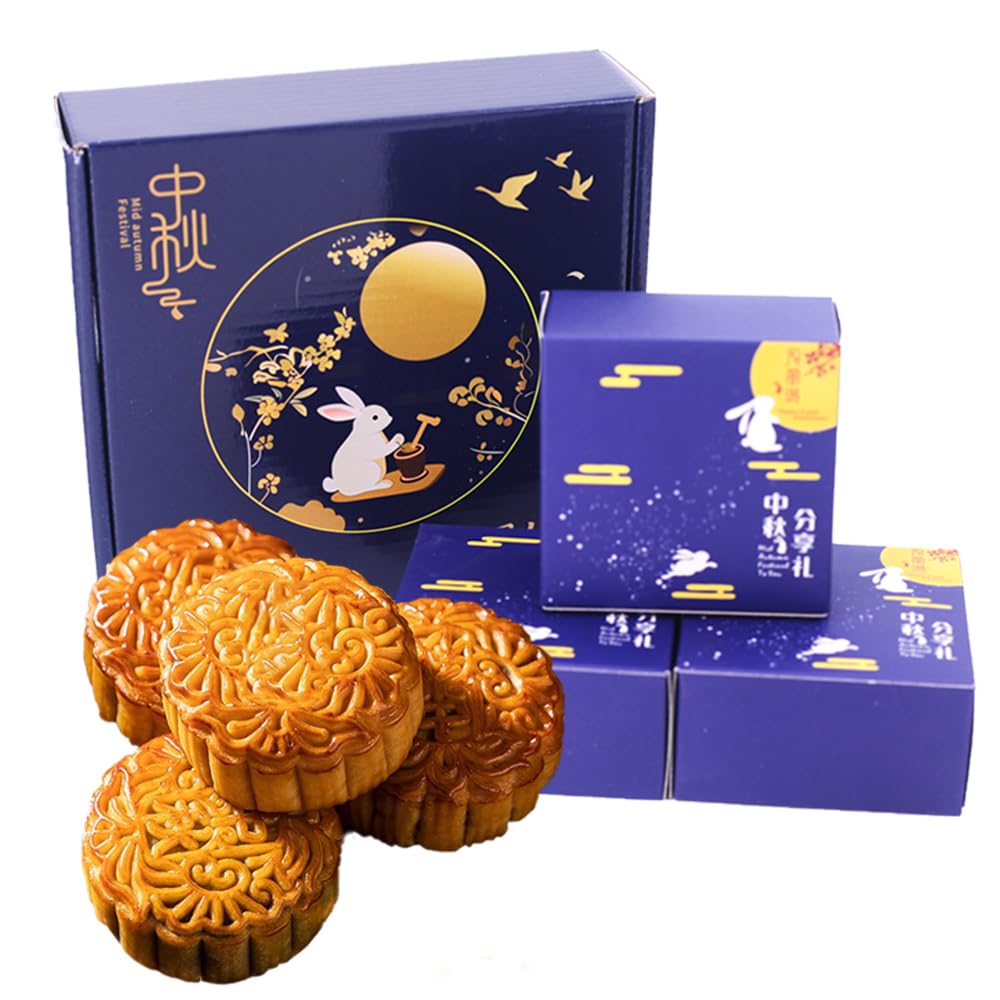 Nakazawa Mooncakes with traditional skin, ideal for festive gifting.