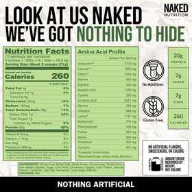 NAKED Oats Apple Cinnamon includes organic chia protein for texture.