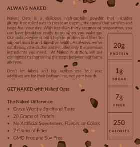 NAKED Oats chia protein toppings add texture and fiber to the mix.