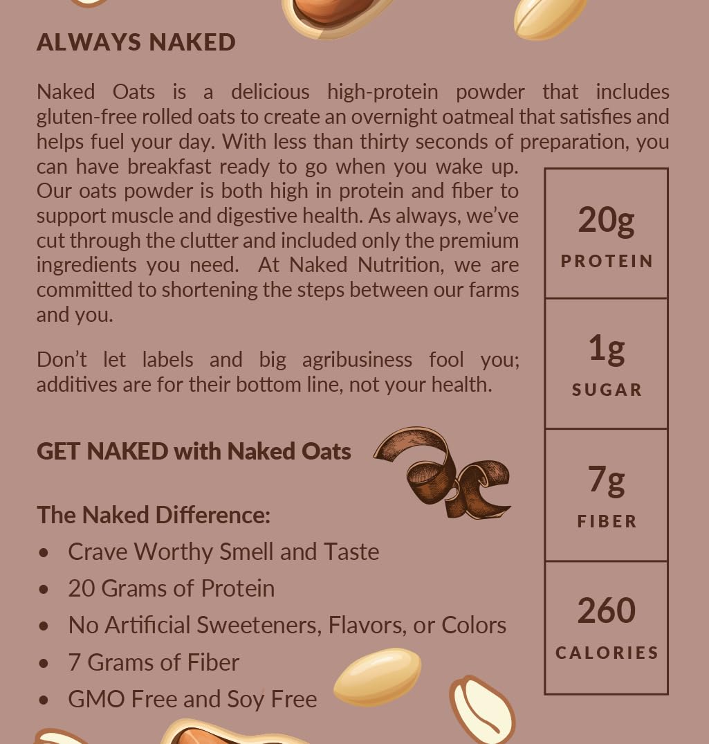 NAKED OATS scoop and measuring guide for easy prep