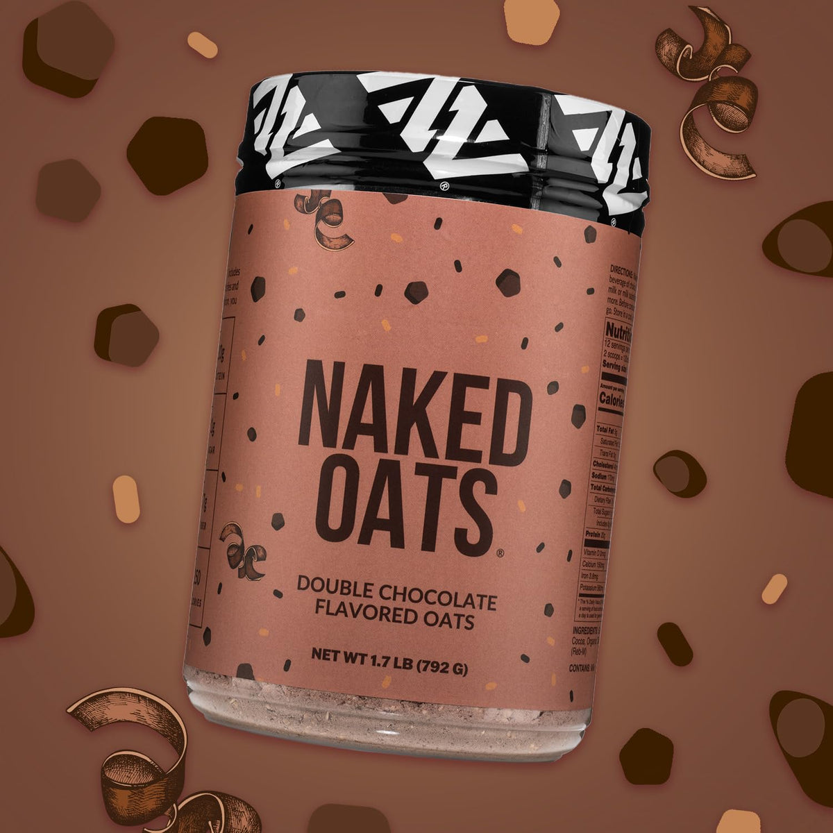 NAKED Oats natural flavors and sea salt highlight a clean nutrition profile.