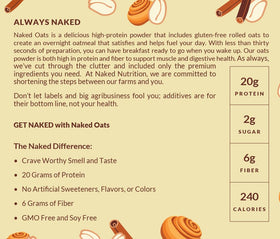 NAKED Oats shake bottle ready to drink.