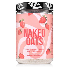 NAKED Oats Strawberry Cream overnight oats bowl, protein-packed breakfast option