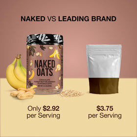 NAKED Oats whey protein scoop illustrating protein-enriched mix