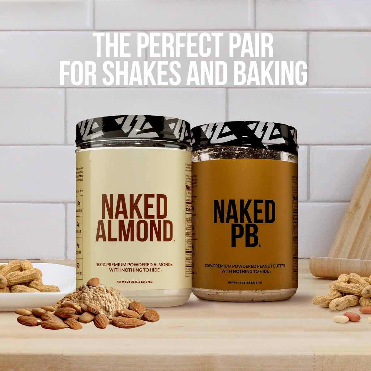 Naked Organic Powdered Peanut Butter bulk pack, perfect for family pantry.