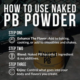 NAKED PB bulk pack with 45 servings for easy pantry storage.