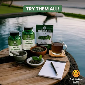 Mamaki tea gift set from Nakihalani Farm for Hawaii-inspired wellness.