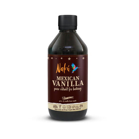 Naku Mexican vanilla extract bottle with real vanilla bean for baking