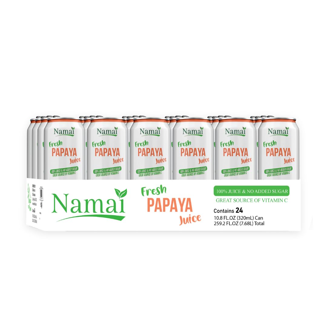 Namai Papaya Juice spill-proof cap supports easy on-the-go drinking.