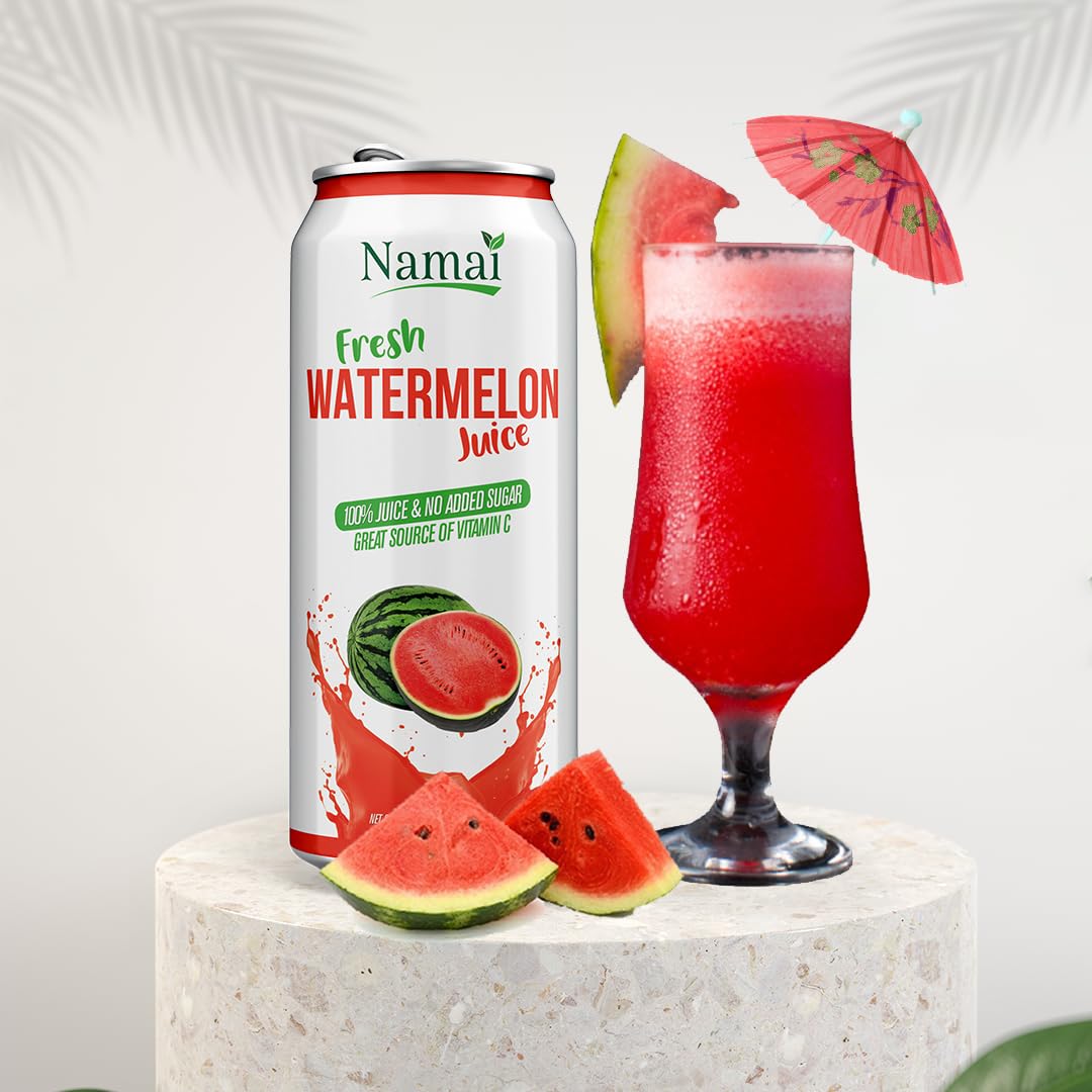 Namai Watermelon Slices closeup, fresh fruit flavor without added sugar