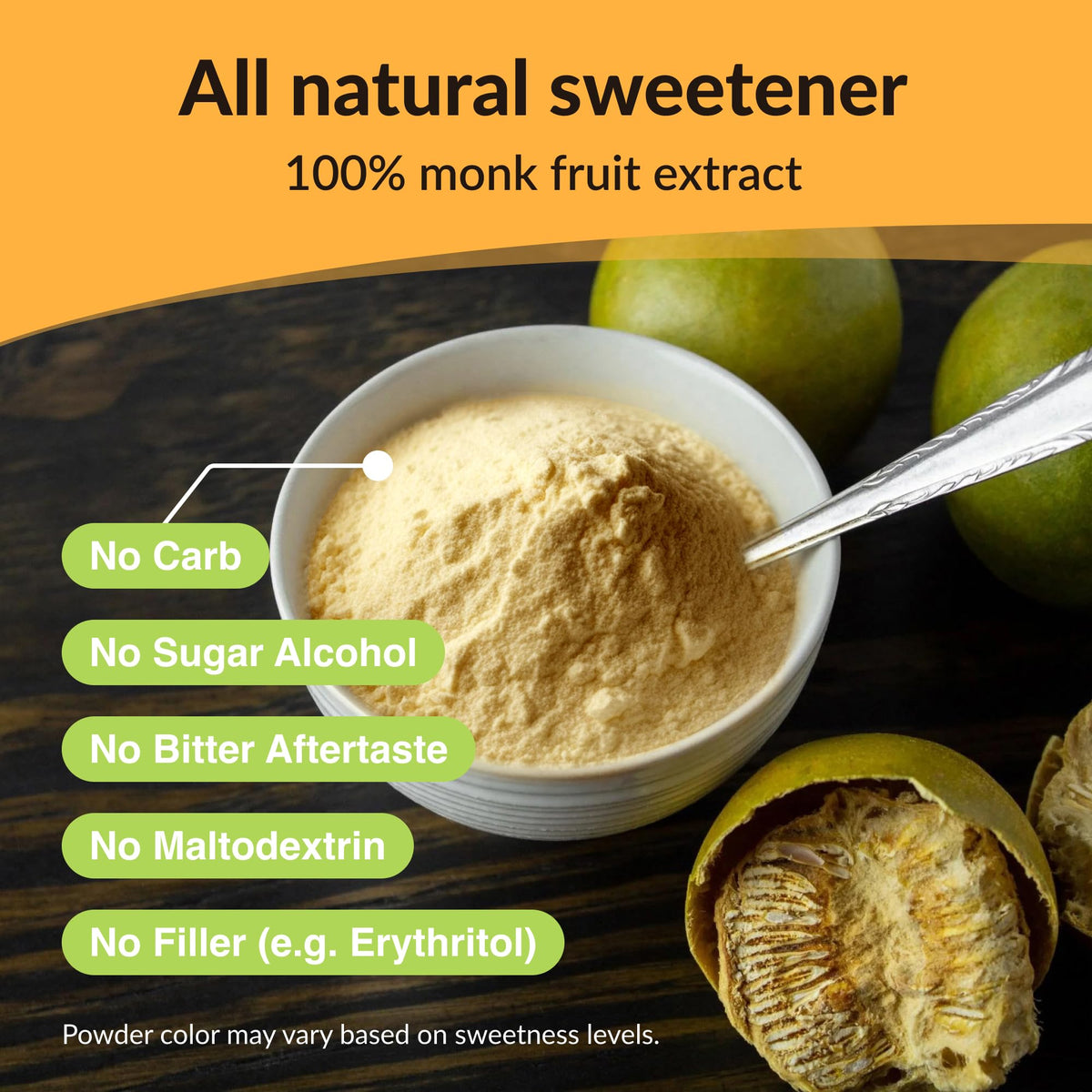 NAMANNA monk fruit sweetener bottle for coffee with smooth sweetness.