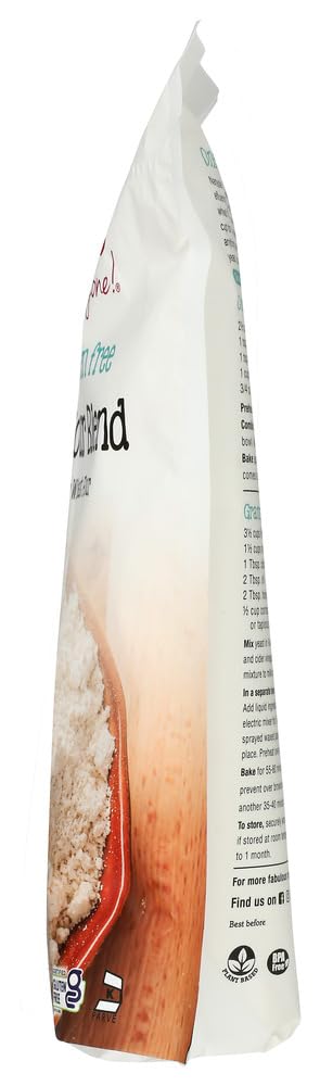Namaste Foods Perfect Flour Blend in a baking setup demonstrates versatile gluten-free baking.