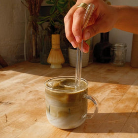 Nami Hojicha latte creation, perfect for creamy hojicha lattes or iced drinks.