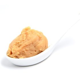 Namikura White Miso Paste smooth texture with spoon for silky dressings