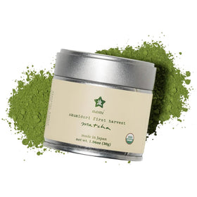 Nami Matcha Okumidori first harvest packaging highlights premium ceremonial-grade tea for daily rituals