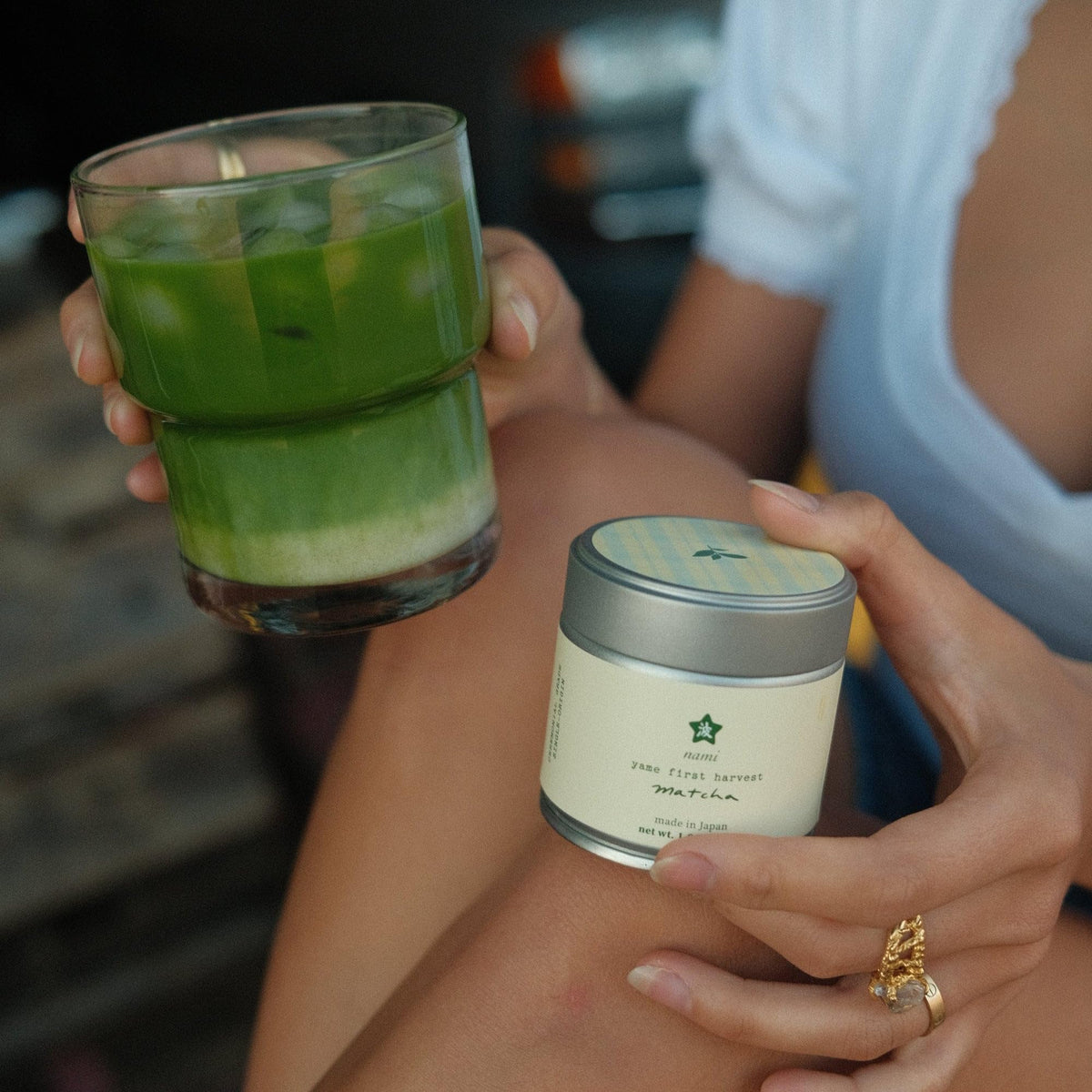 Nami Matcha pure Japanese green tea powder, versatile for whisking