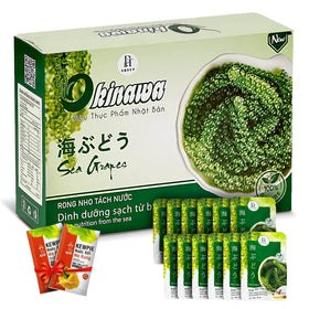 NAMISO Okinawa sea grapes in a bag showing ready-to-use crunchy texture