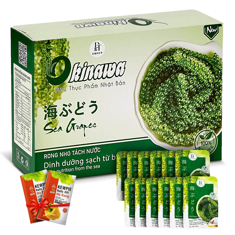 NAMISO Okinawa sea grapes in a bag showing ready-to-use crunchy texture