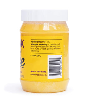 Nanak Desi Ghee high-smoke-point for sautéing and roasting.