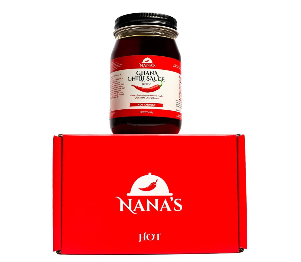 Nanas Kitchen Nana Shito jar front view ready to boost flavor