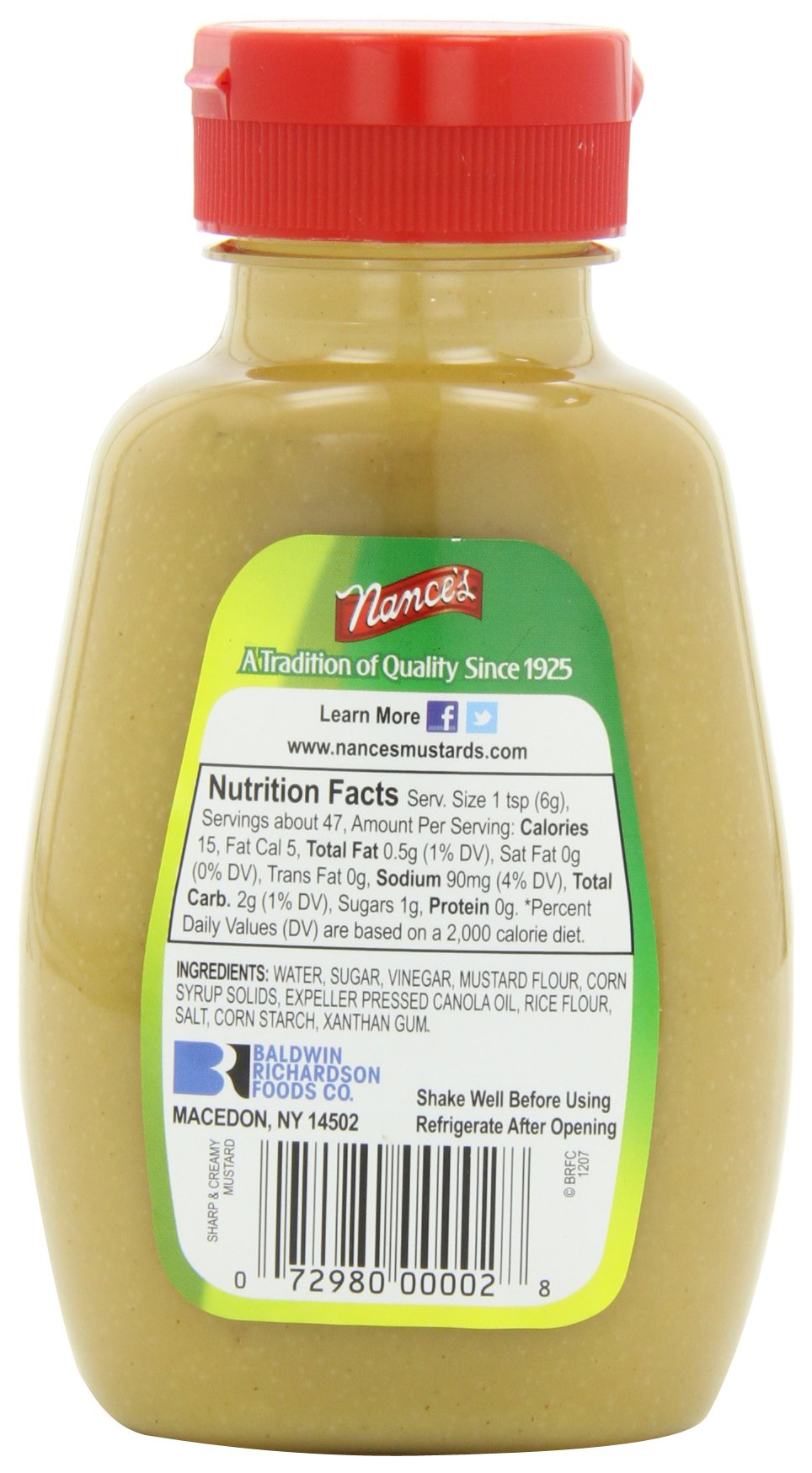 Nance's Sharp & Creamy Mustard 6-pack image, ideal for sharing and pantry stocking.