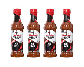 Nando's PERi-PERi Extra Hot Sauce bottle showing bold heat for grilled chicken