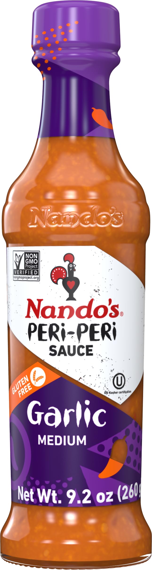 Dipping setup with Nando's Garlic Sauce for sides.
