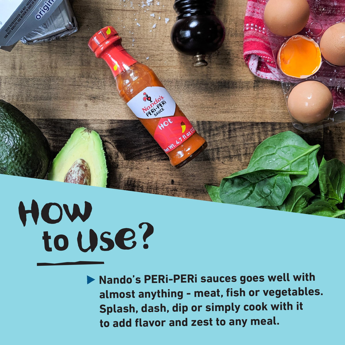 Nando's PERi PERi Garlic Sauce on grilled chicken.
