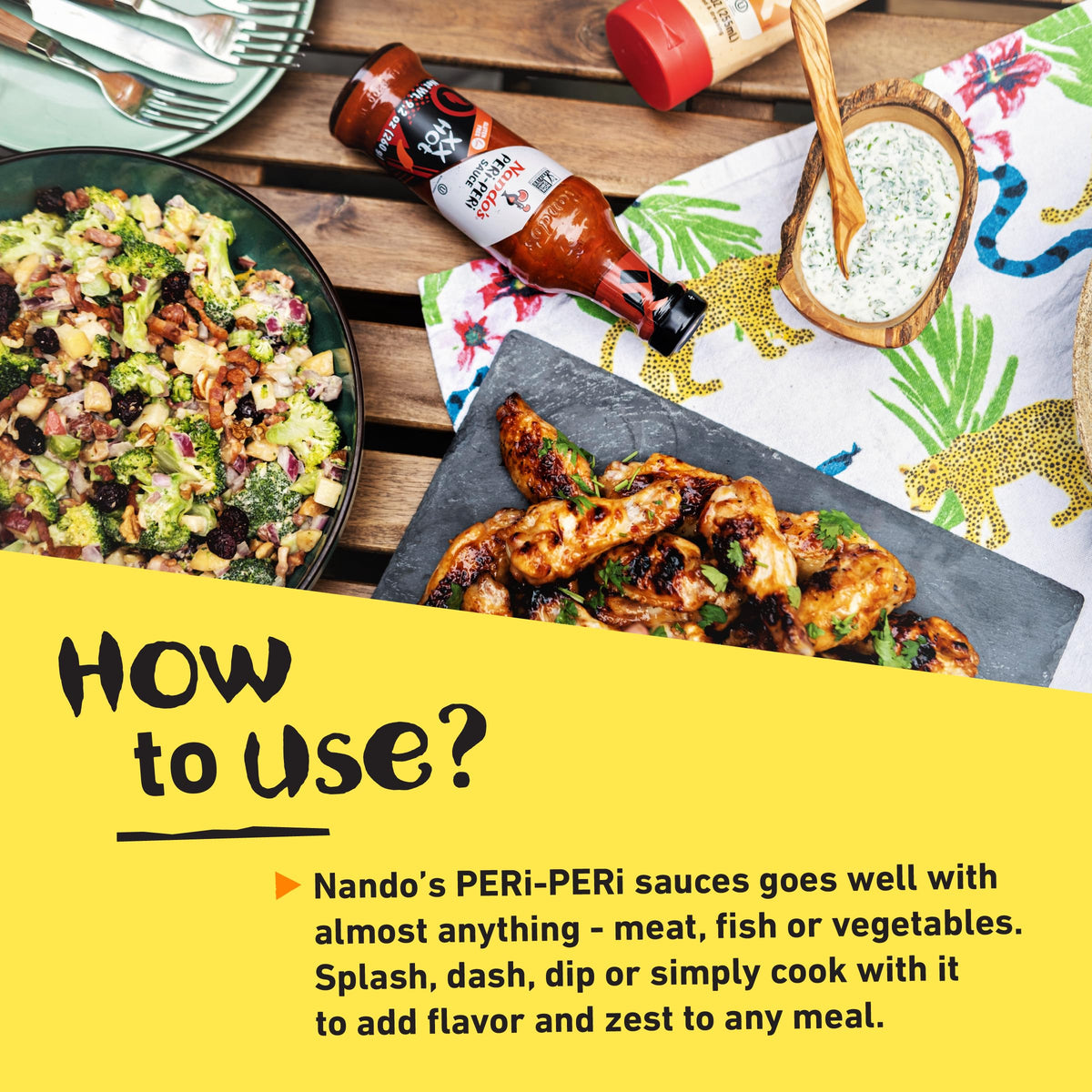 Nando's PERi-PERi ingredients with African Bird's Eye chili close-up