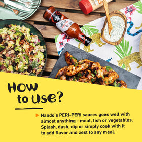 Nando's PERi-PERi ingredients with African Bird's Eye chili close-up