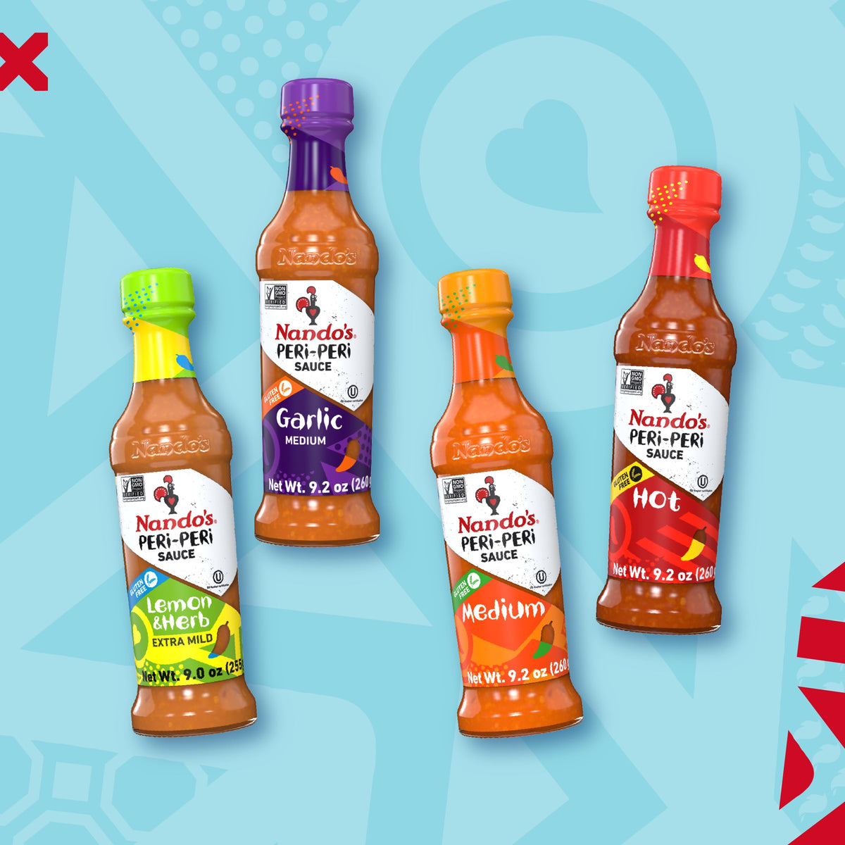 Nando's PERi-PERi medium bottle ready for marinating and mild heat