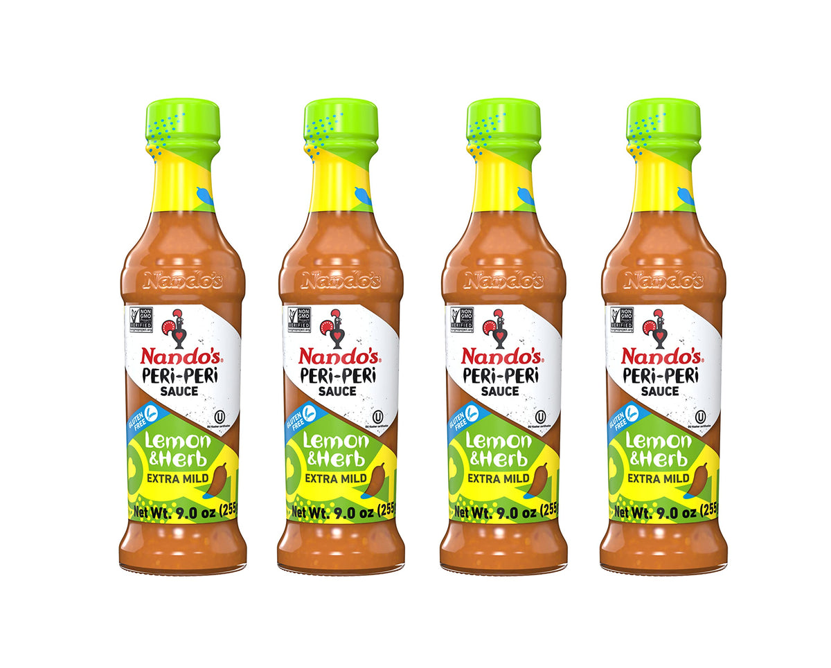 Nando's Peri-Peri Extra Mild 4Pack label for quick weeknight meals