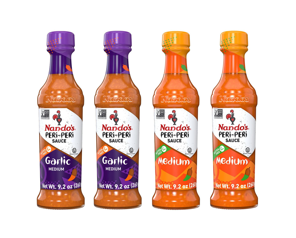 Nando's Peri-Peri signature sauce pack collection for versatile marinades and wings.