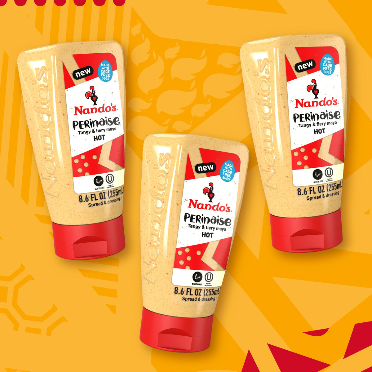 Nando's PERinaise gluten-free label visible, ideal for allergy-conscious cooking