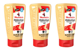 Nando's PERinaise hot mayo bottle closeup for dipping and dressing