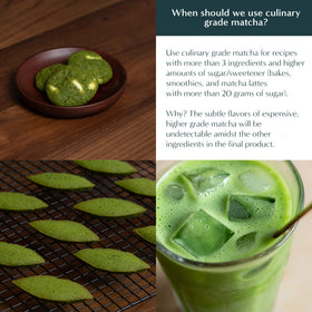 Naoki Matcha baking with vibrant green dough and rich aroma.