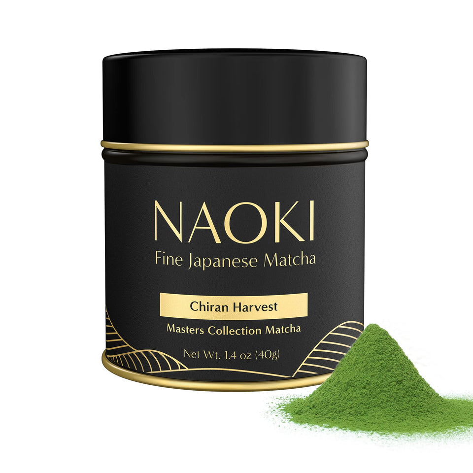 Naoki Matcha Chiran Harvest packshot highlighting premium ceremonial powder for daily rituals