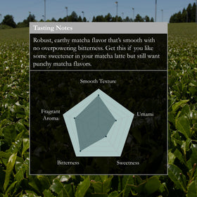 Naoki Matcha tencha-ground process preserves freshness and color
