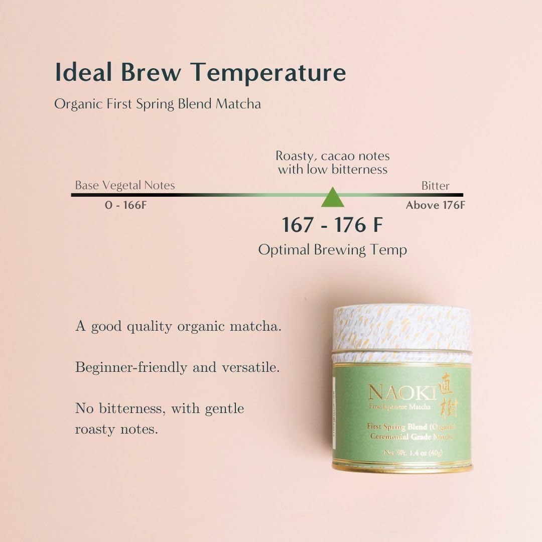 Naoki Matcha usucha bowl ready to whisk, delivering smooth, mellow flavors