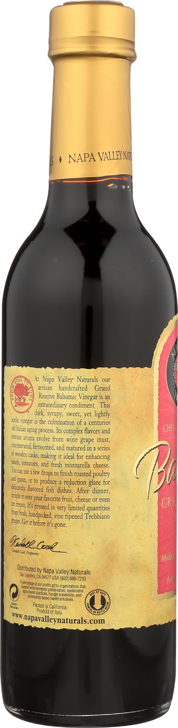 Deep color and glossy finish highlight premium Grand Reserve Balsamic