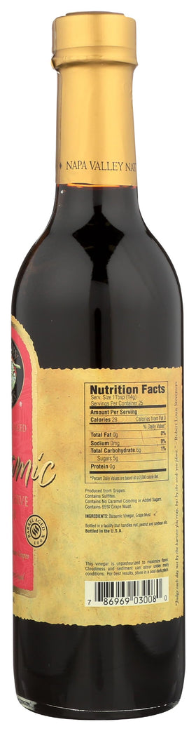 Sodium-free, cholesterol-free and GMO-free Grand Reserve balsamic bottle label