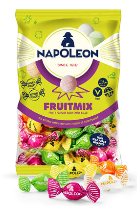 Napoleon Fruitmix apple bonbons in vibrant colors, great office snack